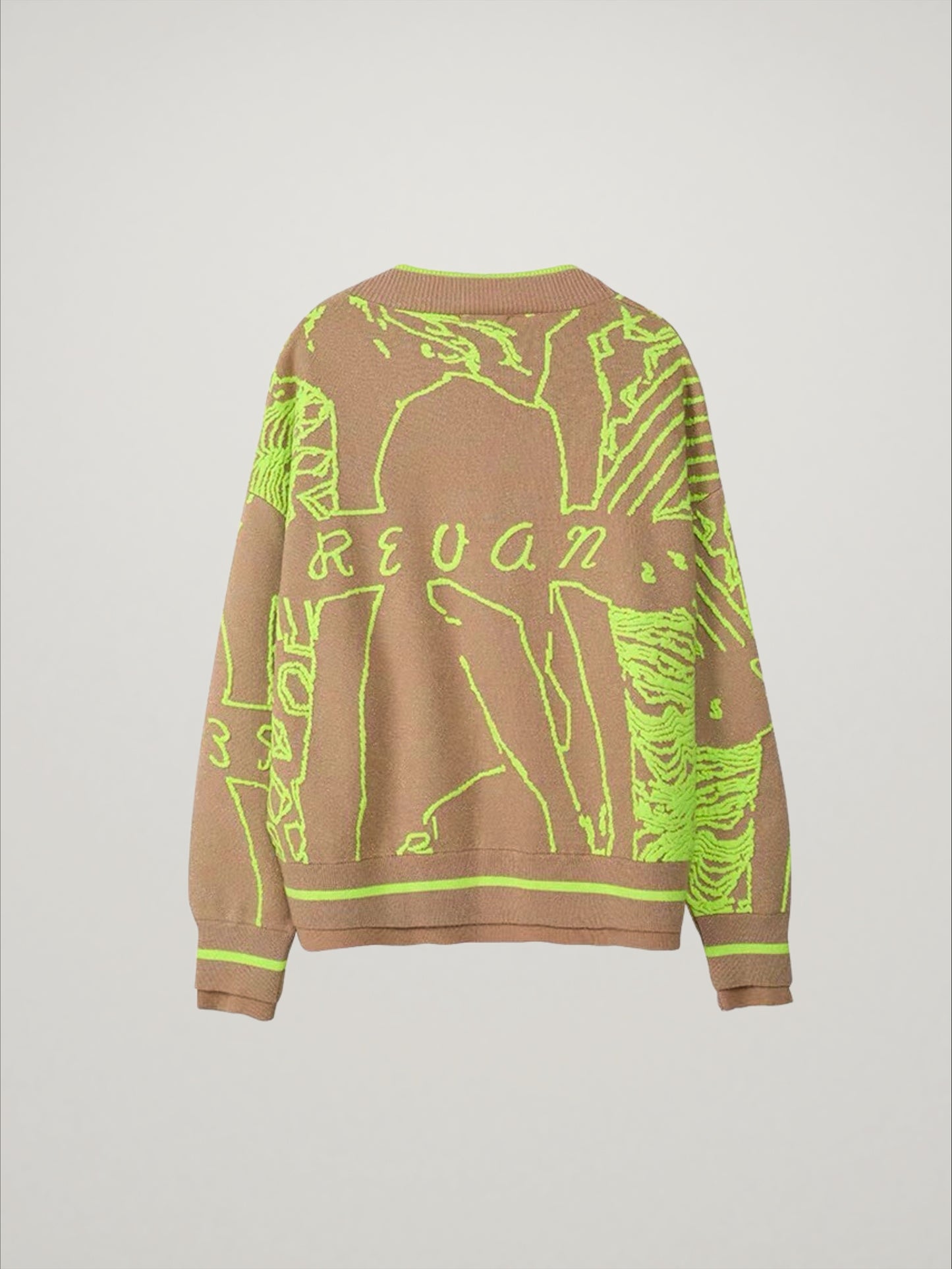 SKETCHY ART CARDIGAN