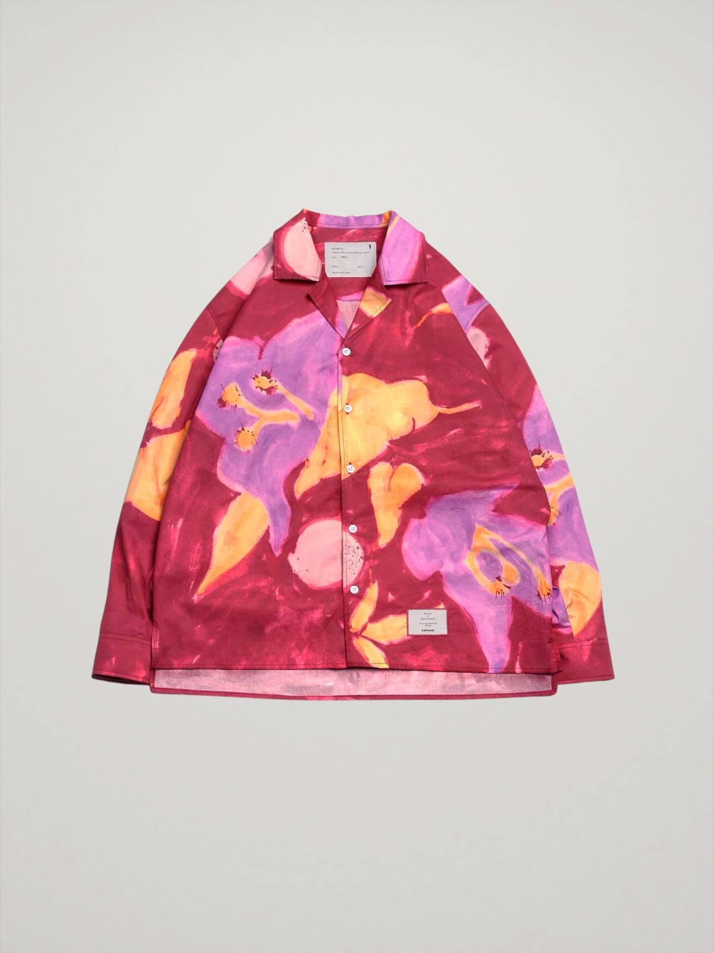 ABSTRACT FLOWERS PRINTED SHIRT