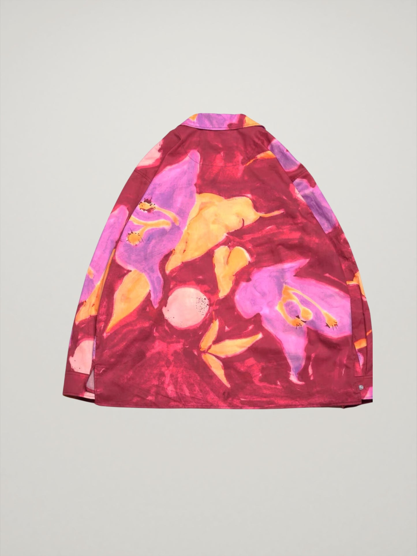ABSTRACT FLOWERS PRINTED SHIRT