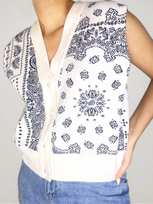 BANDANA KNITTED DADDY VEST